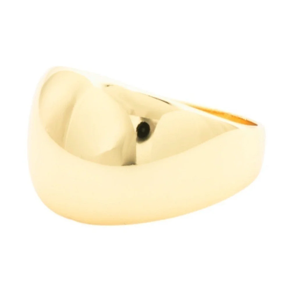 Gorjana New Size 6 Ring 18k Gold Plated Brass‎ Lou Helium Statement Modern Style